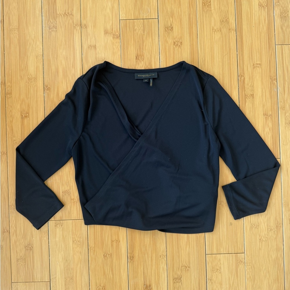 Donna Karan Wrap Top